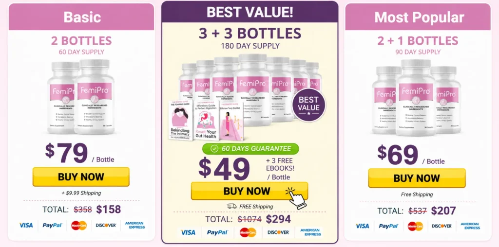 FemiPro Pricing Image